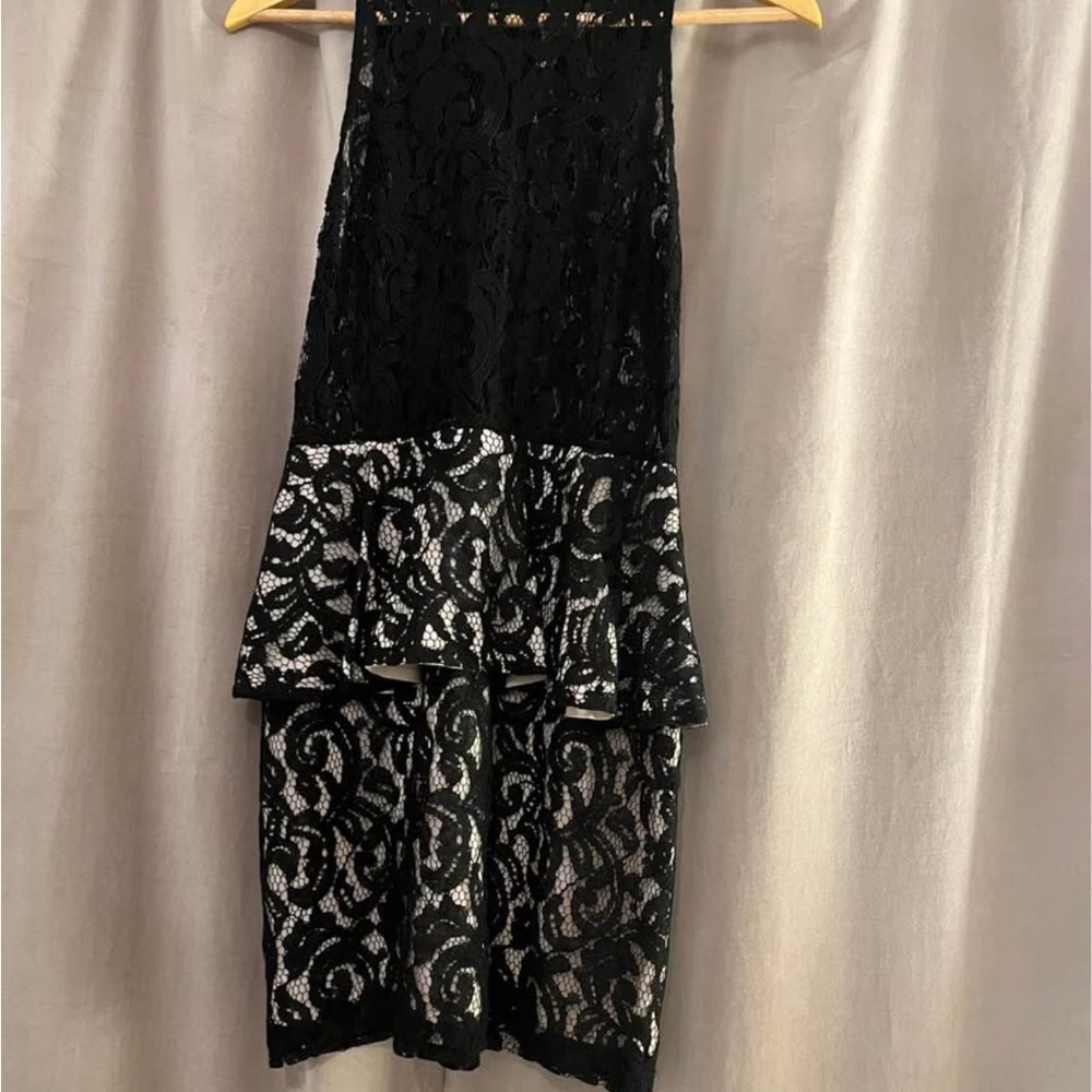 Stylestalker Black Lace Overlay Dress